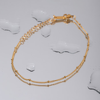 Ανοξείδωτο ατσάλι PVD 18 καρατίων με επίχρυσο αμαυρώσει αλυσίδα αστραγάλου ποδιού για γυναικεία κοσμήματα Χονδρική καλοκαιρινή μόδα