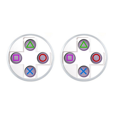 Vintage σκουλαρίκια με χειριστήριο βιντεοπαιχνιδιών Cool Gaming Gamer Jewelry Gift Retro Controller Gamepad Key Picture 12mm Stud σκουλαρίκια