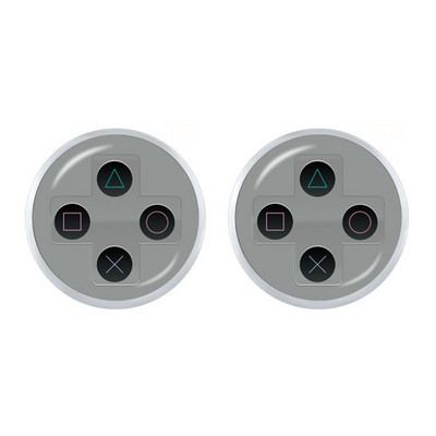 Vintage σκουλαρίκια με χειριστήριο βιντεοπαιχνιδιών Cool Gaming Gamer Jewelry Gift Retro Controller Gamepad Key Picture 12mm Stud σκουλαρίκια