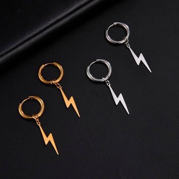 Lighting Ear Stud Drop Earring Thunder Supernatural Δώρο για Γυναίκες Άνδρας Χρυσό Χρώμα Μόδα κοσμήματα από ανοξείδωτο ατσάλι