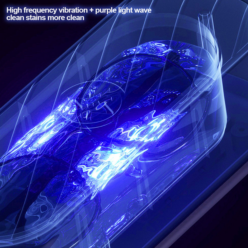 45000 Hz ultrahelipuhastusmasin Multifunktsionaalne kõrgsagedusliku vibratsioonipesuvahendiga ehete prillide puhastusvahend kellade proteeside puhastamiseks