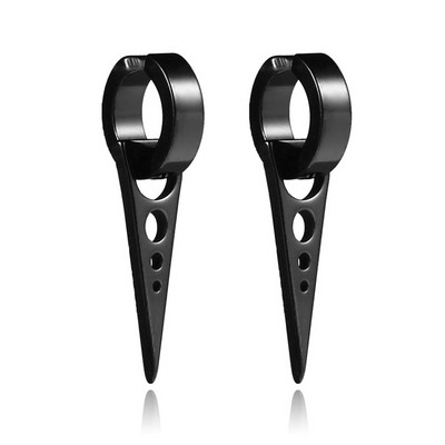 2 DB Férfi Punk háromszög lógó fülbevaló női gótikus rozsdamentes acél háromszög fülbevaló Piercing Huggies medál ékszer