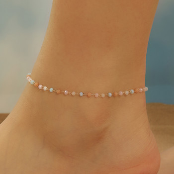 Vintage Anklet Mulitcolor Ακρυλικά Βραχιόλια με κρίκους για γυναίκες Παραλία Διακόσμηση με πέδιλα Ξυπόλητα για Γυναικεία Μόδα Δώρο