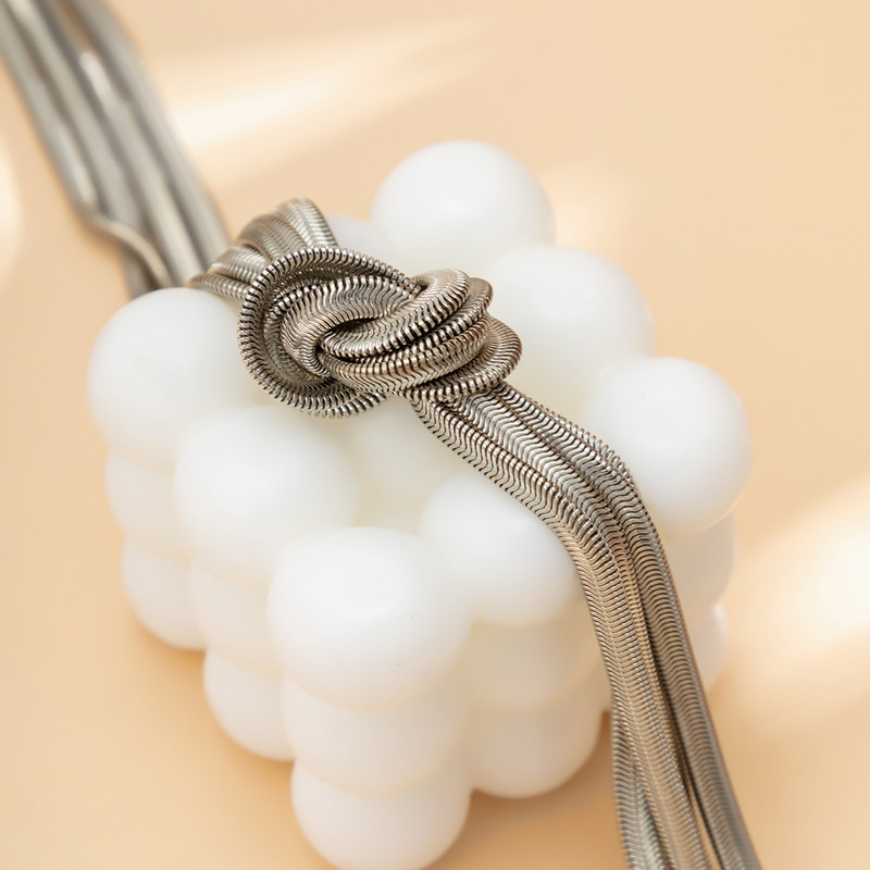 Punk Chunky Chian sõlmitud lühike kaelakee naistele Trendikas Statement paksu ketiga kaelakee, 2022 moodne ehtekrae