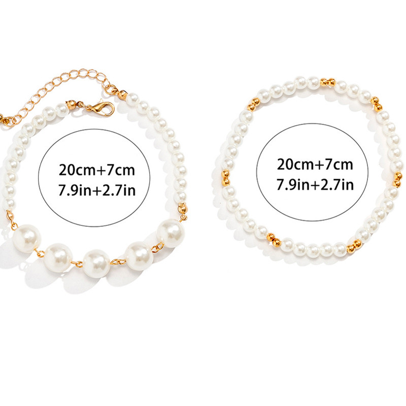 Boho pahkluu jalakett suvine käevõru suur pärlikett võlu sandaalid paljajalu rannajala pruudi ehted A062