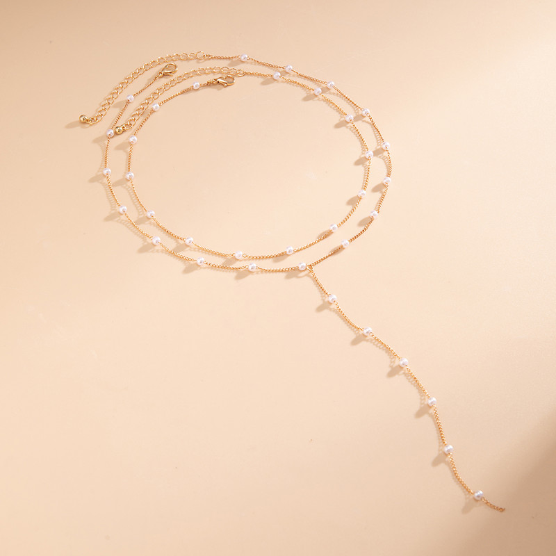 Ingemark Vintage elegantne imitatsioon pärlitest pika ketiga kaelakee naiste gooti seksikas helmed tutid rinnakorviga kolmapäeval Ehted Aksessuaarid