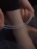 Blizganti kulkšnies apyrankė, 2022 m. vasaros temperamentas, lengvas prabangus nišinis dizainas, blizgantis žvaigždėtas paplūdimio apyrankės apyrankės karoliai, papuošalai