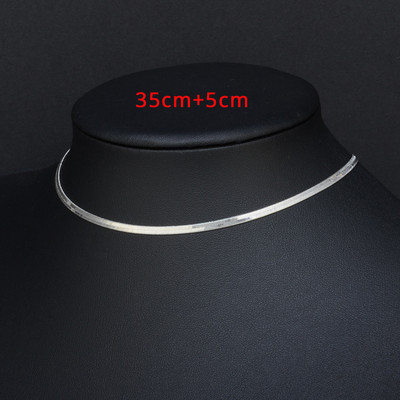 „Punk Flat Blade Snake Link Chain Choker“ karoliai aukso sidabro spalvos nerūdijančio plieno kaklo grandinėlės moterims papuošalai „Chocker“ 2023 m.