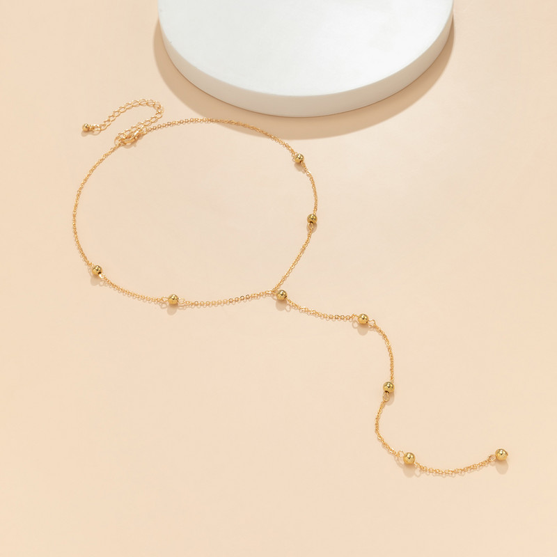 Ingemark Minimalism 2022 pikk tutiga kaelakee naistele tüdrukutele, vintage rinnakorv, õhuke kett-palliripats, naiste kaela ehted, kingitus uus