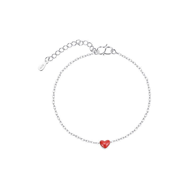 Sterlingo sidabro spalvos kulkšnys moterims pėdų kojos grandinės jungtis Mažos širdies apyrankės paplūdimio aksesuarai Madingi papuošalai moterims