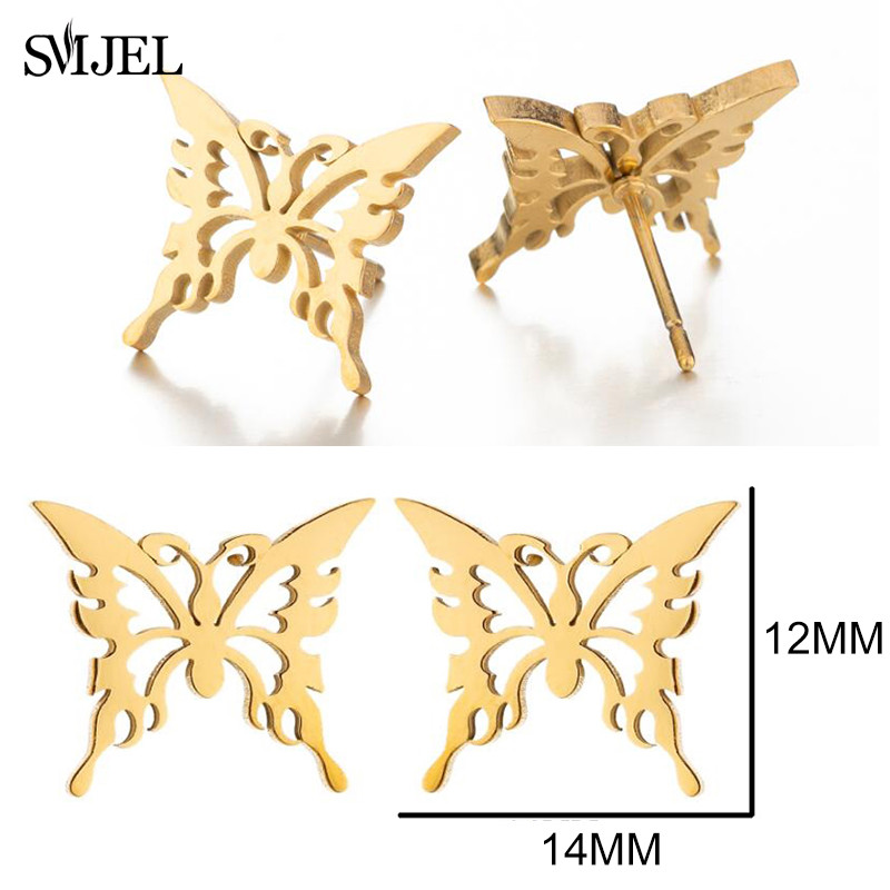 Mutiple stílusú punk kis fekete fülbevaló nőknek férfi rozsdamentes acél macska háromszög fülbevaló Star Moon 2023 divatékszer stud