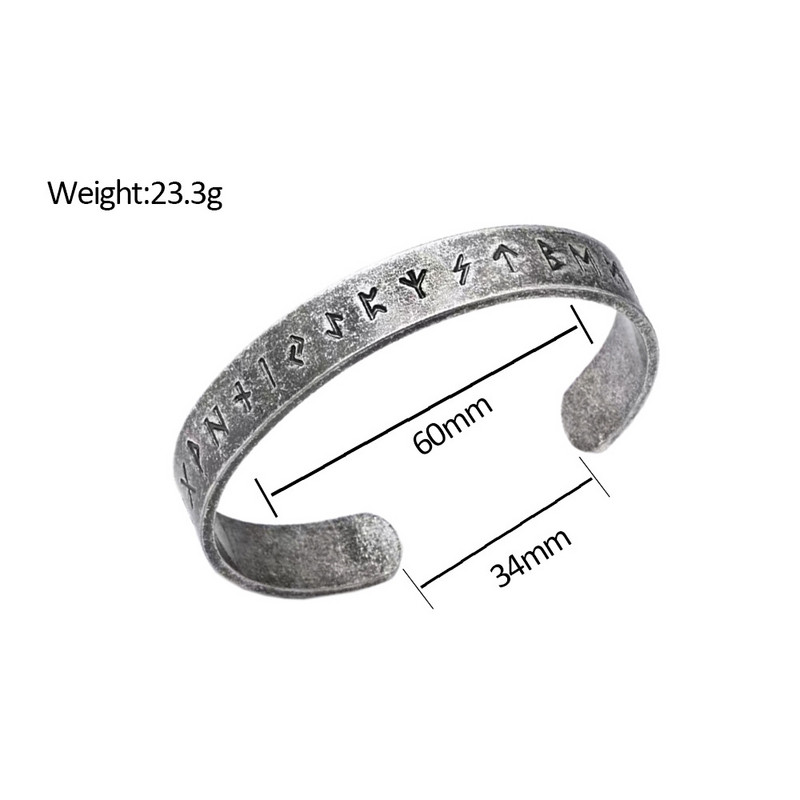 Madingos paprastos vikingų runų apyrankės Vyriškos unikalios skandinaviškos apyrankės Niekada neišblunka Retro spalvos Šiaurės Amuletai Papuošalai Dropshipping