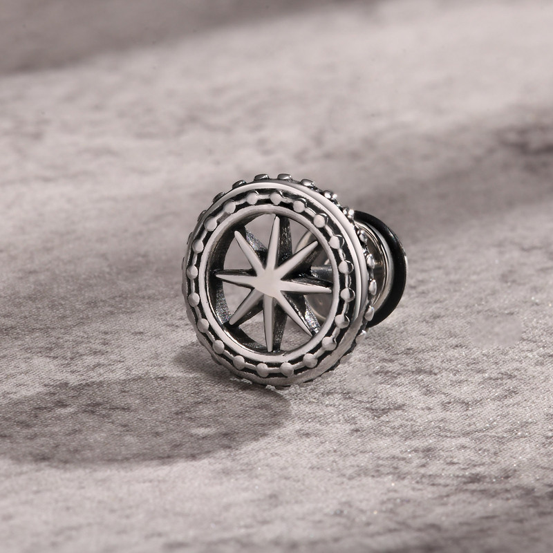 Punk Meeste Trident Stud kõrvarõngad, Vana-Kreeka jumal Poseidon Neptuun kõrvarõngad roostevabast terasest kõrvakingid talle ehted