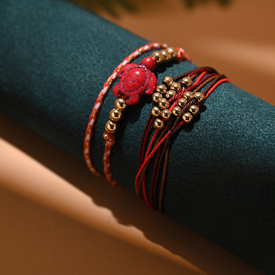 Bohemiško vėžlio apyrankė su kulkšnies apyranke moterims Suvarstoma Y2K virvė Madinga pėdų pėda, sukraunama basų pėdų grandinėlė vasaros paplūdimio papuošalai