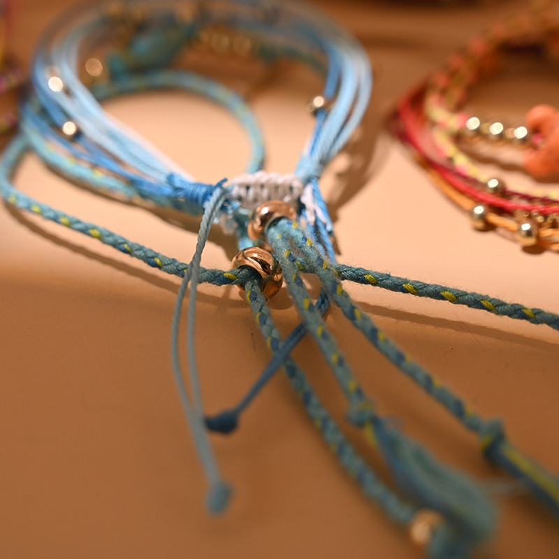 Bohemiško vėžlio apyrankė su kulkšnies apyranke moterims Suvarstoma Y2K virvė Madinga pėdų pėda, sukraunama basų pėdų grandinėlė vasaros paplūdimio papuošalai