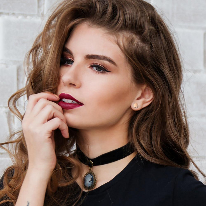 BONISKISS 1 gab. Modes nerūsējošā tērauda auskari sievietēm vīriešiem stienis hanteles punk gotikas hipoalerģisks auskars