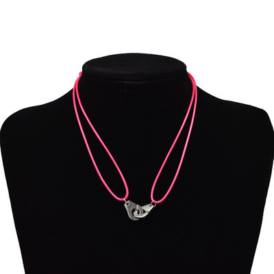 „Zalman“ nerūdijančio plieno antrankiai „Chokers“ kaklo pakabukas „Les Menottes“ reguliuojami virviniai karoliai vyrams, moterims, „Prancūzija“ „Bijoux Collier“