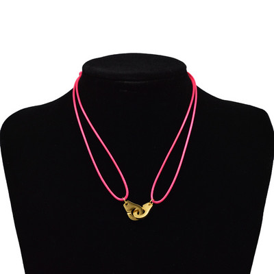 „Zalman“ nerūdijančio plieno antrankiai „Chokers“ kaklo pakabukas „Les Menottes“ reguliuojami virviniai karoliai vyrams, moterims, „Prancūzija“ „Bijoux Collier“