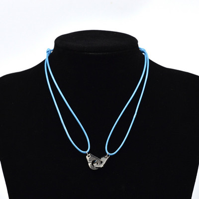 „Zalman“ nerūdijančio plieno antrankiai „Chokers“ kaklo pakabukas „Les Menottes“ reguliuojami virviniai karoliai vyrams, moterims, „Prancūzija“ „Bijoux Collier“