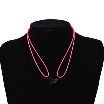 „Zalman“ nerūdijančio plieno antrankiai „Chokers“ kaklo pakabukas „Les Menottes“ reguliuojami virviniai karoliai vyrams, moterims, „Prancūzija“ „Bijoux Collier“