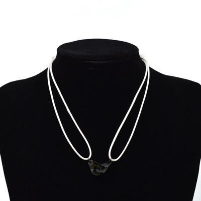 „Zalman“ nerūdijančio plieno antrankiai „Chokers“ kaklo pakabukas „Les Menottes“ reguliuojami virviniai karoliai vyrams, moterims, „Prancūzija“ „Bijoux Collier“