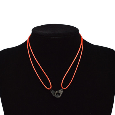 „Zalman“ nerūdijančio plieno antrankiai „Chokers“ kaklo pakabukas „Les Menottes“ reguliuojami virviniai karoliai vyrams, moterims, „Prancūzija“ „Bijoux Collier“