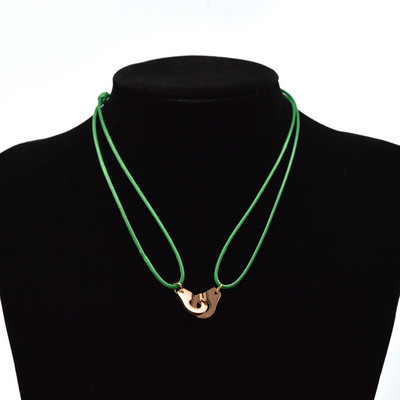 „Zalman“ nerūdijančio plieno antrankiai „Chokers“ kaklo pakabukas „Les Menottes“ reguliuojami virviniai karoliai vyrams, moterims, „Prancūzija“ „Bijoux Collier“