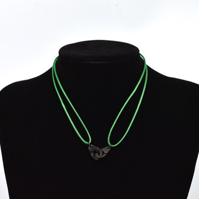 „Zalman“ nerūdijančio plieno antrankiai „Chokers“ kaklo pakabukas „Les Menottes“ reguliuojami virviniai karoliai vyrams, moterims, „Prancūzija“ „Bijoux Collier“