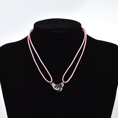 „Zalman“ nerūdijančio plieno antrankiai „Chokers“ kaklo pakabukas „Les Menottes“ reguliuojami virviniai karoliai vyrams, moterims, „Prancūzija“ „Bijoux Collier“