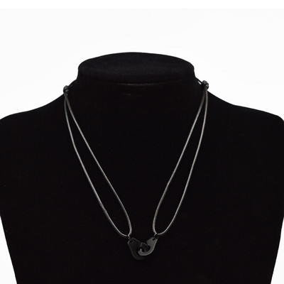 „Zalman“ nerūdijančio plieno antrankiai „Chokers“ kaklo pakabukas „Les Menottes“ reguliuojami virviniai karoliai vyrams, moterims, „Prancūzija“ „Bijoux Collier“
