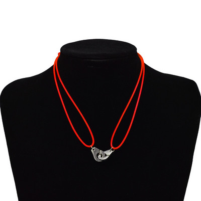 „Zalman“ nerūdijančio plieno antrankiai „Chokers“ kaklo pakabukas „Les Menottes“ reguliuojami virviniai karoliai vyrams, moterims, „Prancūzija“ „Bijoux Collier“