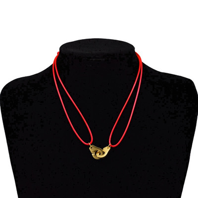 „Zalman“ nerūdijančio plieno antrankiai „Chokers“ kaklo pakabukas „Les Menottes“ reguliuojami virviniai karoliai vyrams, moterims, „Prancūzija“ „Bijoux Collier“