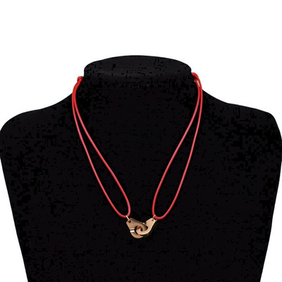 „Zalman“ nerūdijančio plieno antrankiai „Chokers“ kaklo pakabukas „Les Menottes“ reguliuojami virviniai karoliai vyrams, moterims, „Prancūzija“ „Bijoux Collier“