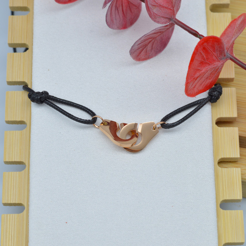 „Zalman“ nerūdijančio plieno antrankiai „Chokers“ kaklo pakabukas „Les Menottes“ reguliuojami virviniai karoliai vyrams, moterims, „Prancūzija“ „Bijoux Collier“