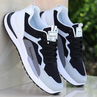 Férfi tornacipők 2024 Új hétköznapi férfi cipők divatos, légáteresztő lapos fehér tenisz tornacipők férfi gyalogos tornacipők Zapatillas Hombre