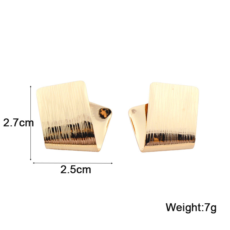 Nauji madingi sulankstyti maži auskarai nelygūs kvadratiniai moteriški auskarai unikalaus dizaino neįprasti auskarai moteriškiems orecchini