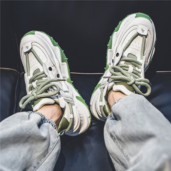 Εποχιακά νέα δερμάτινα αναπνέοντα ρετρό αθλητικά παπούτσια σανίδας Ρούχα εργασίας σε στυλ Χονγκ Κονγκ Μοντέρνα παπούτσια εξωτερικού χώρου για άνδρες
