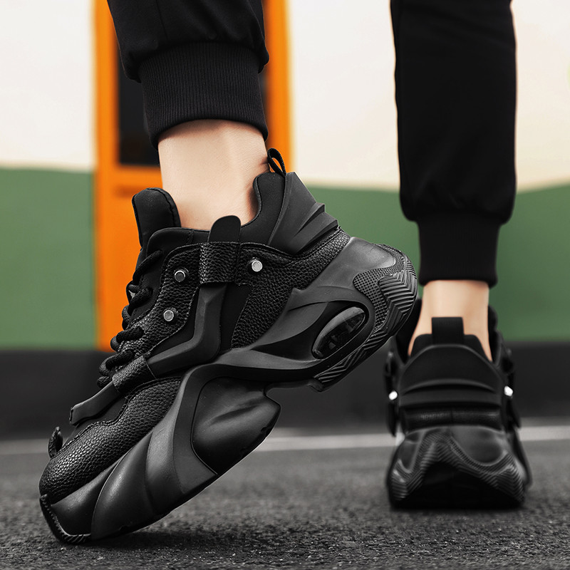 Prabangūs vyriški balti laisvalaikio sportbačiai Patogūs platforminiai batai Vyriški dizainerio ūgį didinantys sportbačiai Vyriški laisvalaikio sportiniai batai