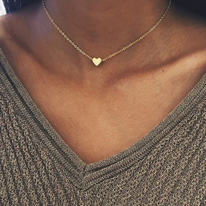 Vintage Pearl Choker kaelakeed naistele Mood Kahekihiline kett Väike armastus Südame ripats Kaelakee Ehted Kingituste hulgimüük