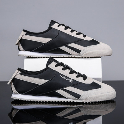 Uued retrokollased meeste kingad Disain meeste spordijalatsid hingavad luksuslikud lõuendjalatsid Meeste tossud vabaaja trenažöörid