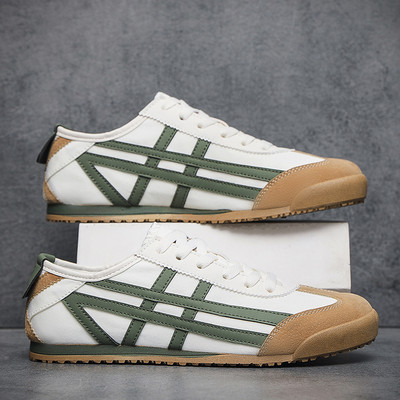 Uued retrokollased meeste kingad Disain meeste spordijalatsid hingavad luksuslikud lõuendjalatsid Meeste tossud vabaaja trenažöörid