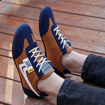 Ανδρικά παπούτσια από καμβά με χαμηλά παπούτσια Casual αναπνέοντα αθλητικά παπούτσια Κορεατικού στυλ Φθινοπωρινά κορδόνια Casual αντιολισθητικά γυμναστήρια Zapatillas Para Hombre