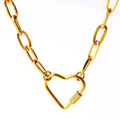 Roostevabast terasest südamega kaelakee naistele metallist südamega kaelakeed Choker Collier Femme 2022 moeehted