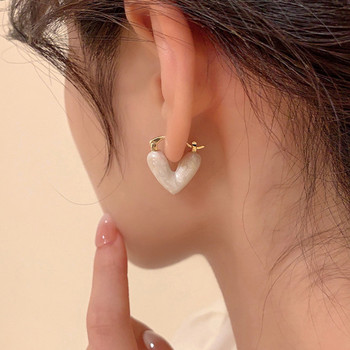 Μοντέρνα καρφιά σκουλαρίκια καρφιά 2023 για γυναίκες Κορεάτικα κομψά ελαφριά και πολυτελή σκουλαρίκι αγάπης για κορίτσια με απλά κοσμήματα