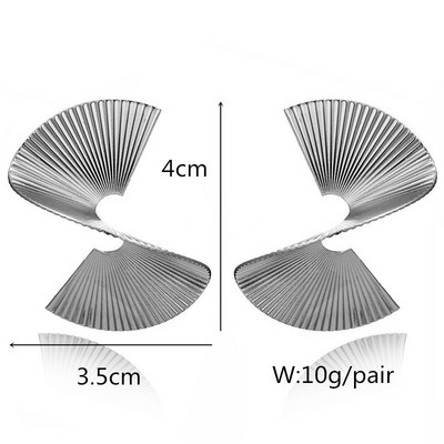 Hiphop perdėtas netaisyklingas metalinis kabantis auskarai, spiralės sukimo mazgas, geometrija, apvali, lygi roko ausinė Brincos papuošalai
