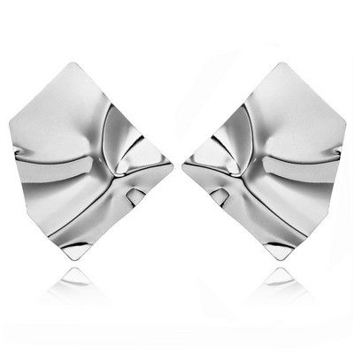 Hiphop perdėtas netaisyklingas metalinis kabantis auskarai, spiralės sukimo mazgas, geometrija, apvali, lygi roko ausinė Brincos papuošalai