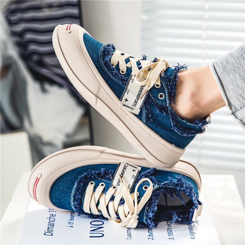 Ανδρικά παπούτσια καμβά στυλ Harajuku Μόδα Πορτοκαλί Ανδρικά παπούτσια Casual Σχεδιαστής Street Vulcanized Παπούτσια Ανδρικά πάνινα πάνινα πλατφόρμας