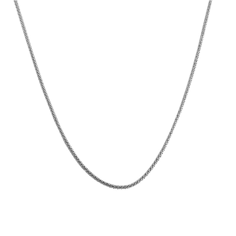 Blizgantys karoliai Madinga grandinėlė moterims Mada Briliantiniai sidabruoti karoliai Priedai Papuošalai Dovana 2022 m.