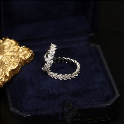 Madingi krištolo cirkonio ausų rankogaliai, sidabruoti metaliniai lapai, be auskarų, netikrų kremzlių segtukų auskarai moterims, vestuviniai papuošalai