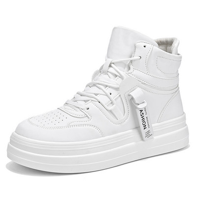 Fashion Green Designer Vyriški sportbačiai Rudeniniai laisvalaikio sportiniai riedlenčių batai vyrams Aukšta viršūnė balta sportbačių platforma, avalynė, vyriška